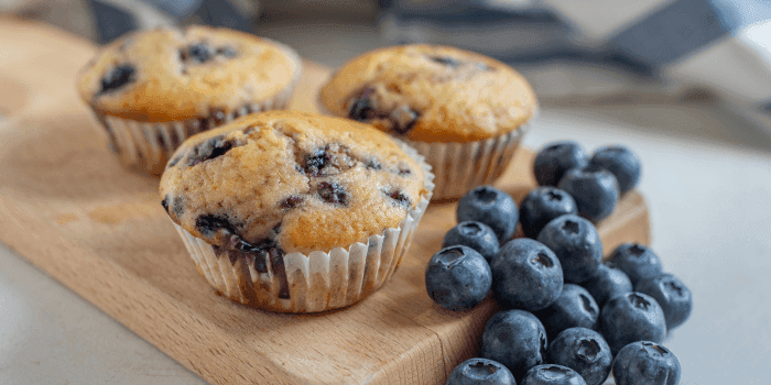Muffins aux Myrtilles Bio